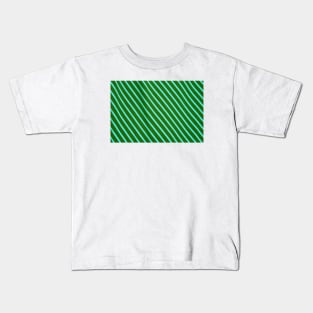 Green & Blue Stripes Kids T-Shirt